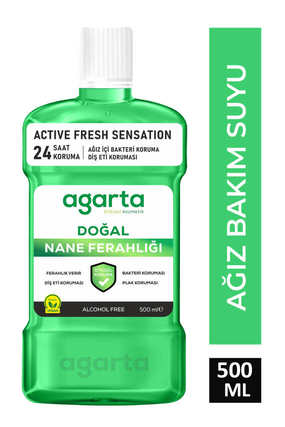 Agarta Ağız Bakım Suyu Ferah Nefes Alkolsüz 500 Ml - 1