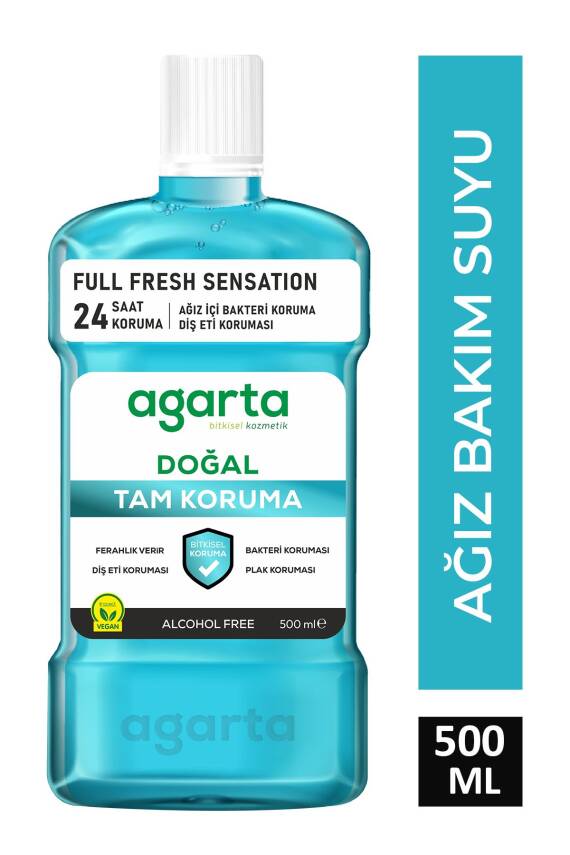 Agarta Ağız Bakım Suyu Tam Koruma Alkolsüz 500 Ml - 1