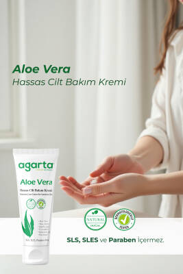 Agarta Doğal Aloe Vera Nemlendirici El Ve Vücut Bakım Kremi 75 ml - 2