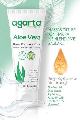 Agarta Doğal Aloe Vera Nemlendirici El Ve Vücut Bakım Kremi 75 ml - 4