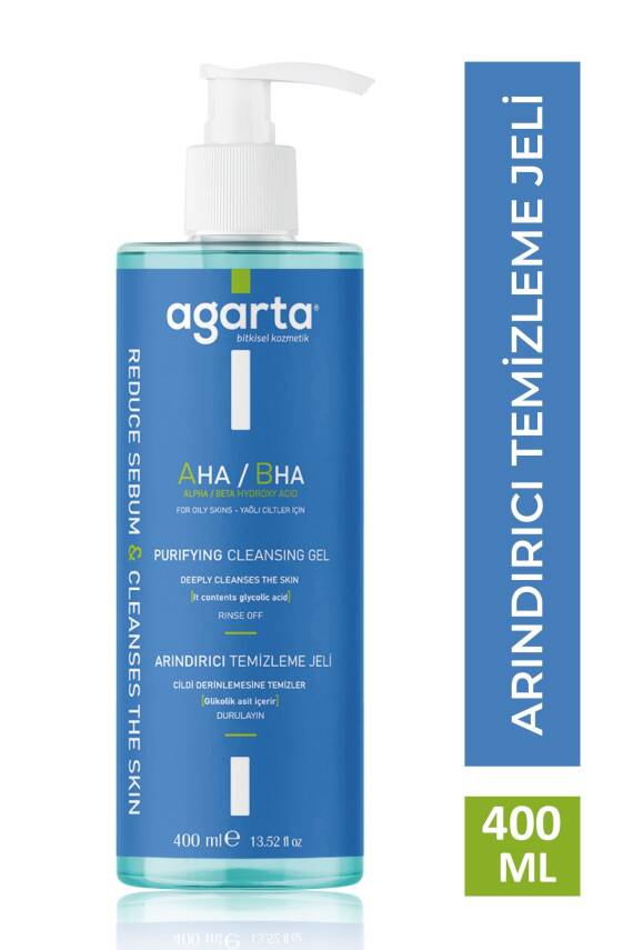 Agarta Doğal Arındırıcı Yüz Temizleme Jeli Yağlı Ve Karma Cilt 400 ml - 1