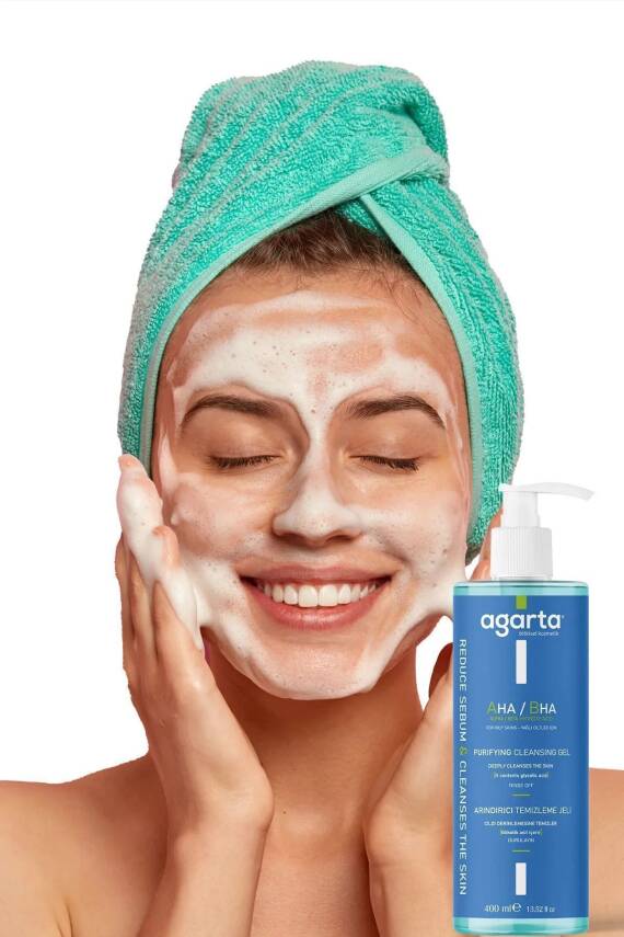 Agarta Doğal Arındırıcı Yüz Temizleme Jeli Yağlı Ve Karma Cilt 400 ml - 3