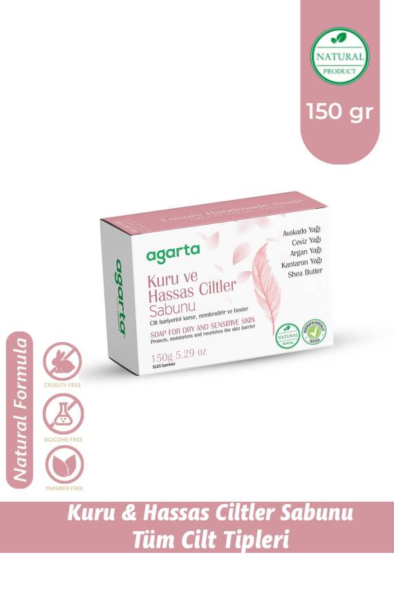 Agarta Doğal Bakım Kuru Ve Hassas Ciltler Sabunu 150 gr - 1