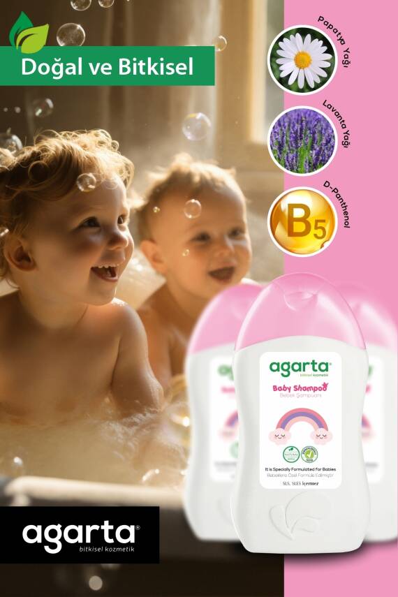 Agarta Doğal Bebek Kız Çocuklarına Özel Bakım Şampuanı 400 ml - 2
