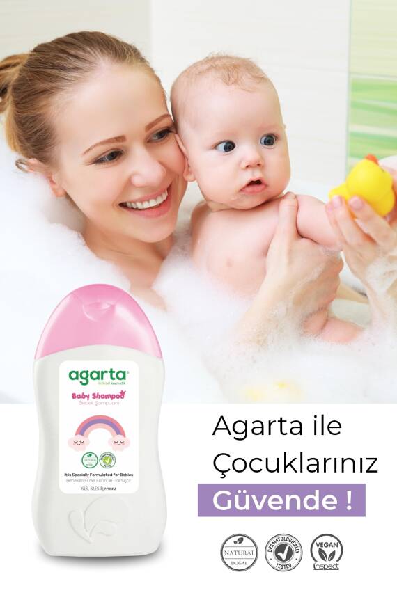 Agarta Doğal Bebek Kız Çocuklarına Özel Bakım Şampuanı 400 ml - 3