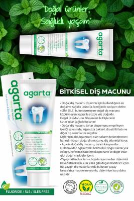 Agarta Doğal Bitki Özlü Florürsüz Beyazlatıcı Diş Macunu 100 ml - 2
