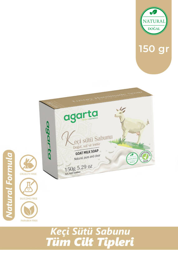 Agarta Doğal El Yapımı Keçi Sütü Sabunu 150 gr - 1