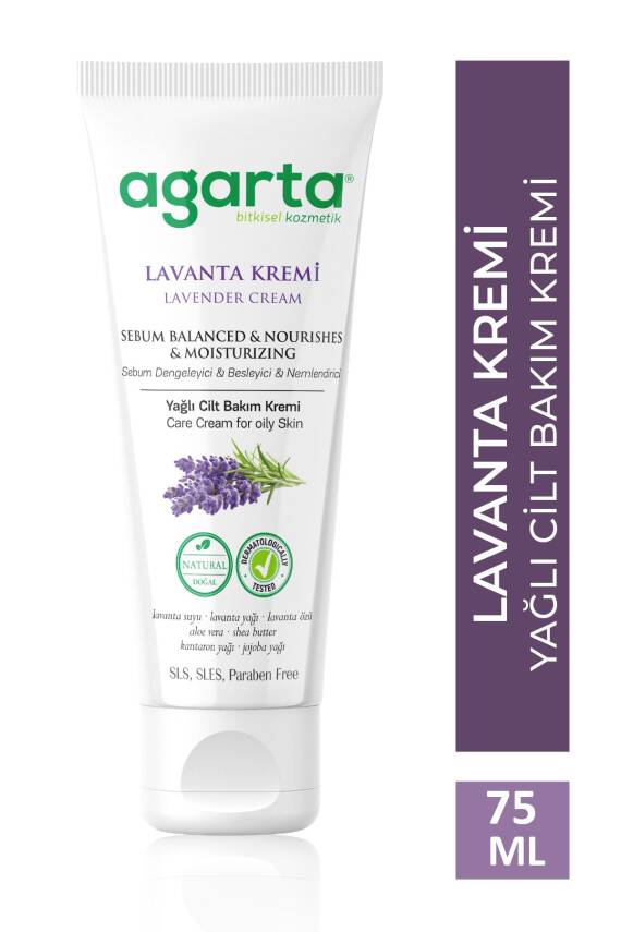Agarta Doğal Lavanta Nemlendirici El Ve Vücut Bakım Kremi 75 ml - 1