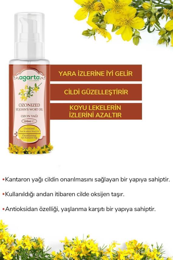 Agarta Doğal Ozonlanmış Sarı Kantaron Yağı 100 ml - 2