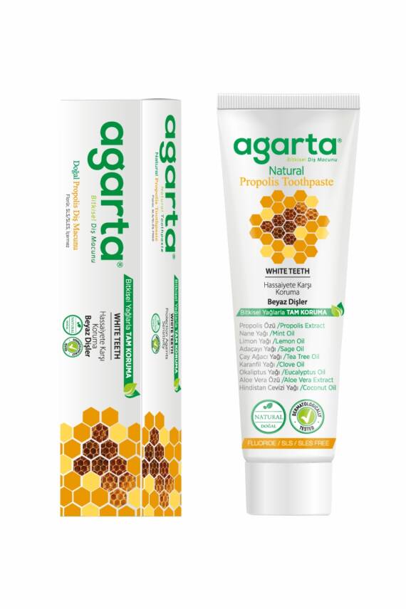 Agarta Doğal Propolisli Florürsüz Diş Macunu 100 ml - 6
