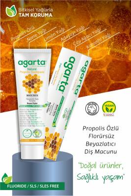 Agarta Doğal Propolisli Florürsüz Diş Macunu 100 ml - 5