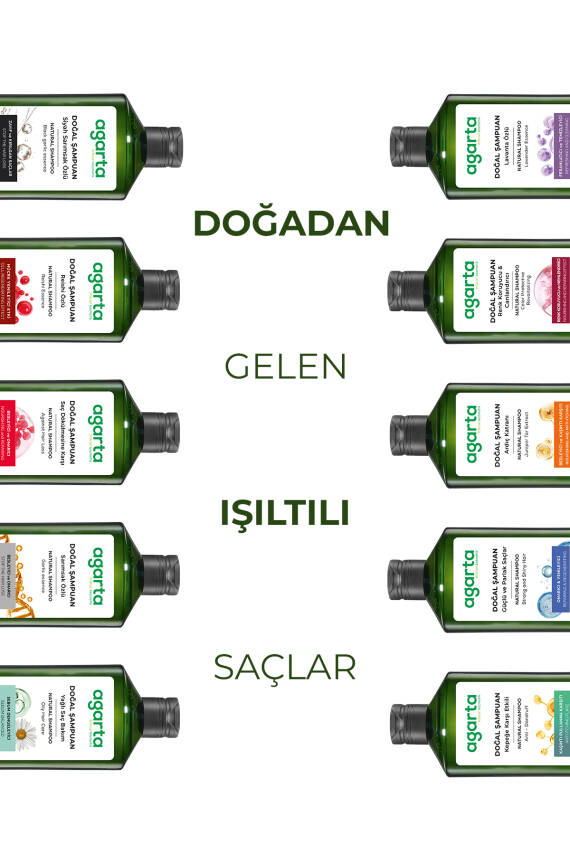 Agarta Doğal Saç Dökülmesine Karşı Siyah Sarımsaklı Şampuan 400 ml - 2