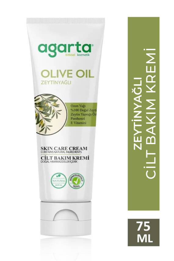 Agarta Doğal Zeytinyağlı Nemlendirici El Ve Vücut Bakım Kremi 75 ml - 1