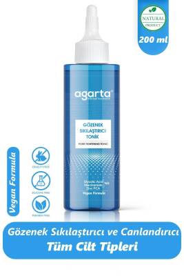 Agarta Gözenek Sıkılaştırıcı Akne Ve Sivilce Karşıtı Tonik (KARMA CİLTLER) Glycolic Acid-zinc Pca 200ml - 1