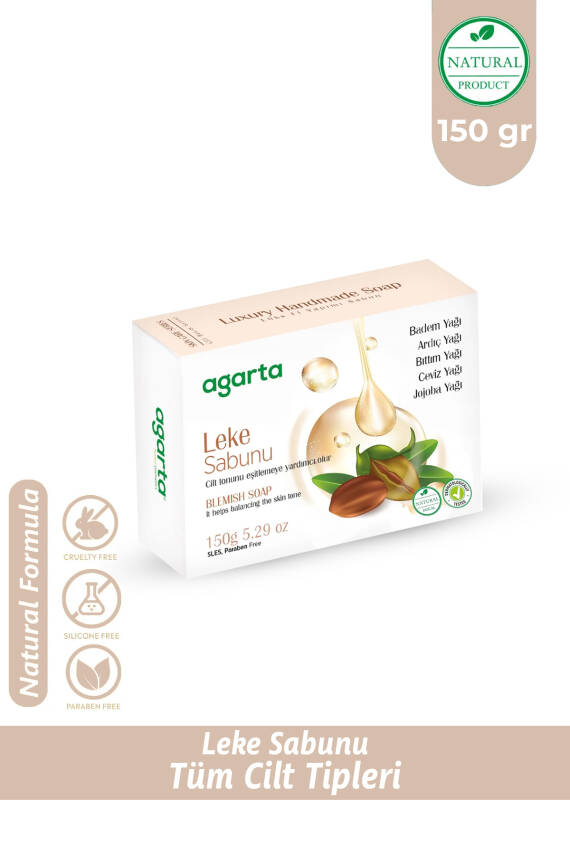 Agarta Lekeli Ciltler Için Üretilmiş Özel El Yapımı Doğal Sabun 150 gr - 1