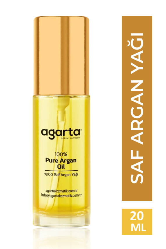 Agarta Organik Soğuk Sıkım %100 Argan Yağı - Saç Ve Vücut Onarıcı Bakım Yağı 20 ml - 1