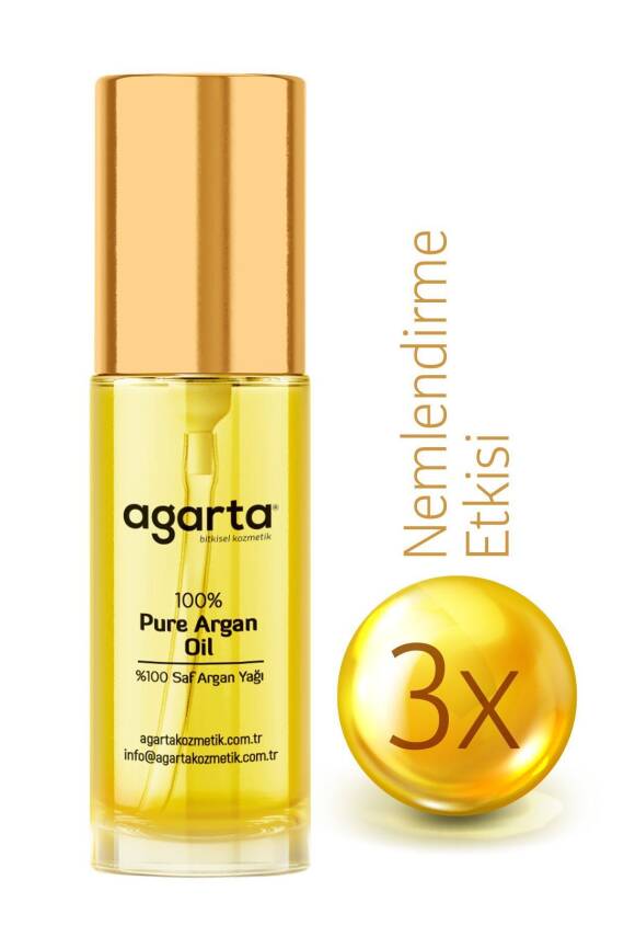 Agarta Organik Soğuk Sıkım %100 Argan Yağı - Saç Ve Vücut Onarıcı Bakım Yağı 20 ml - 2