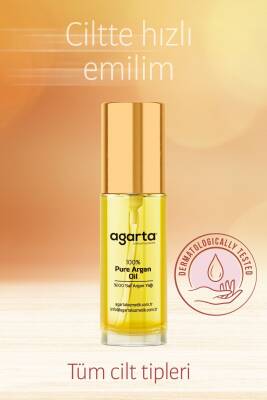 Agarta Organik Soğuk Sıkım %100 Argan Yağı - Saç Ve Vücut Onarıcı Bakım Yağı 20 ml - 3