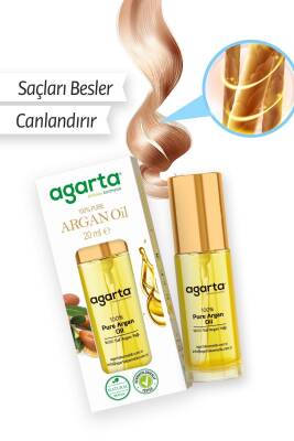 Agarta Organik Soğuk Sıkım %100 Argan Yağı - Saç Ve Vücut Onarıcı Bakım Yağı 20 ml - 4