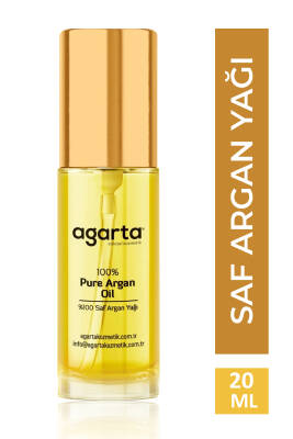 Agarta Organik Soğuk Sıkım %100 Argan Yağı - Saç Ve Vücut Onarıcı Bakım Yağı 20 ml - Agarta