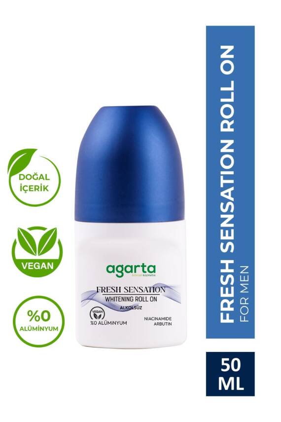 Agarta Ter Kokusu Önleyici 24 Saat Etkili Beyazlatıcı Erkek Fresh Sensatıon Roll-on 50 ml - 1