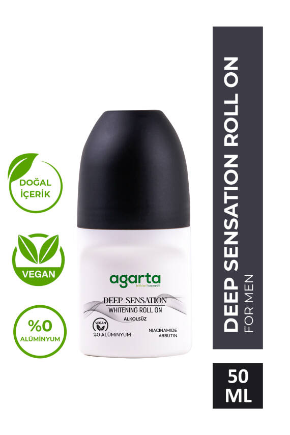 Agarta Ter Kokusu Önleyici 24 Saat Etkili Beyazlatıcı Erkek Patchoulı Deep Sensatıon Roll-on 50 ml - 1