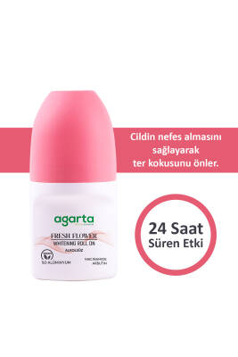 Agarta Ter Kokusu Önleyici 24 Saat Etkili Beyazlatıcı Kadın Fresh Flower Roll-on 50 ml - 3