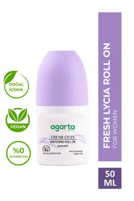 Agarta Ter Kokusu Önleyici 24 Saat Etkili Beyazlatıcı Kadın Fresh Lycıa Roll-on 50 ml - 1