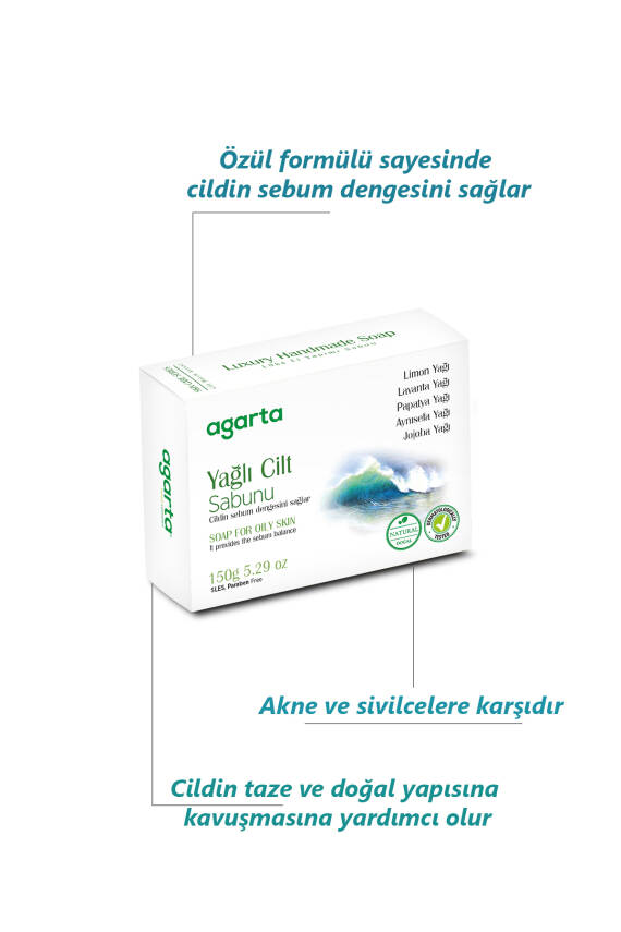Agarta Yağlı Ciltler Sabunu Doğal 150 gr - 2