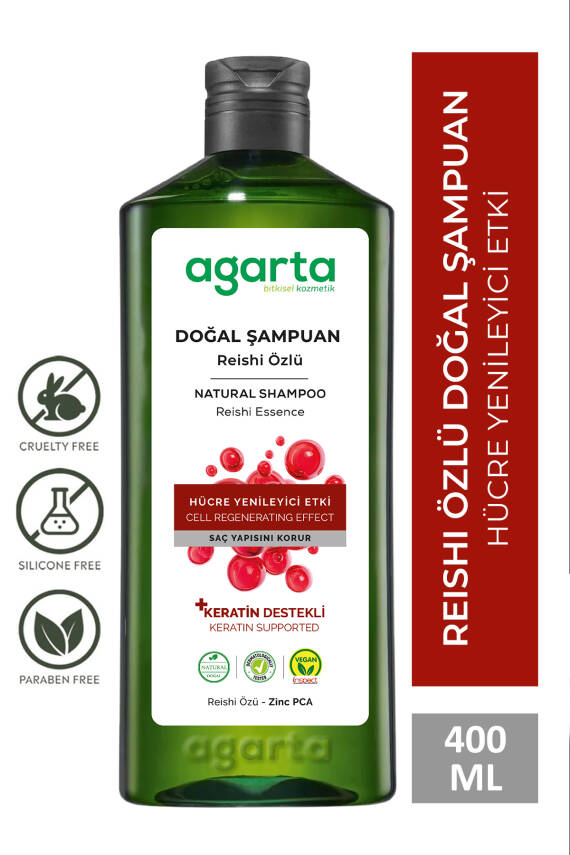 Agarta Yıpranmış Saçlar İçin Yenileyici Reishi Yapılandıricı Şampuan 400 ml - 1
