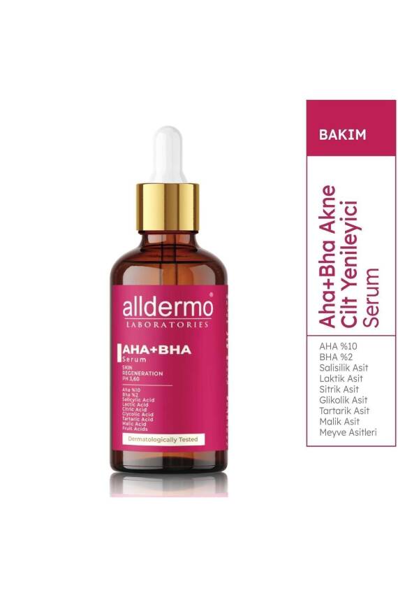 Alldermo Aha Bha Akne Serumu , Cilt Yenileyici Yüz Bakım Serumu 30ml - 2