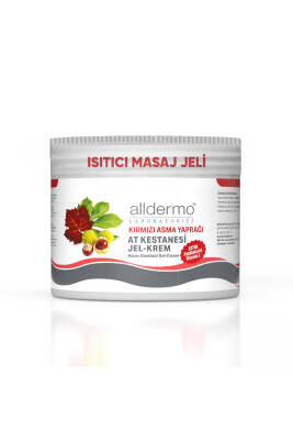 Alldermo At kestanesi Kırmızı Asma Yaprağı Isıtıcı jel Krem 500 ml - Alldermo
