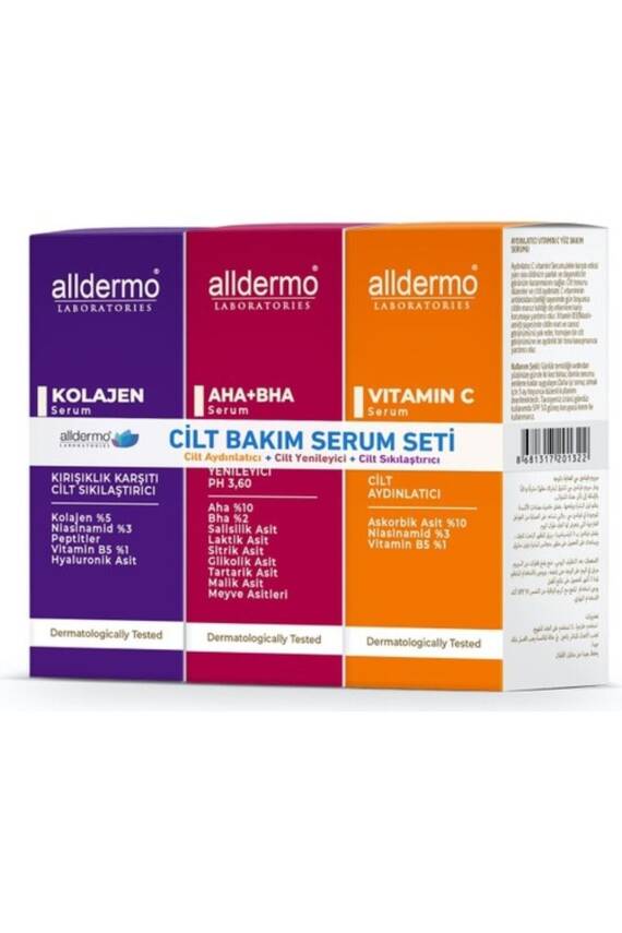 Alldermo Cilt Bakım Serum Seti - 1