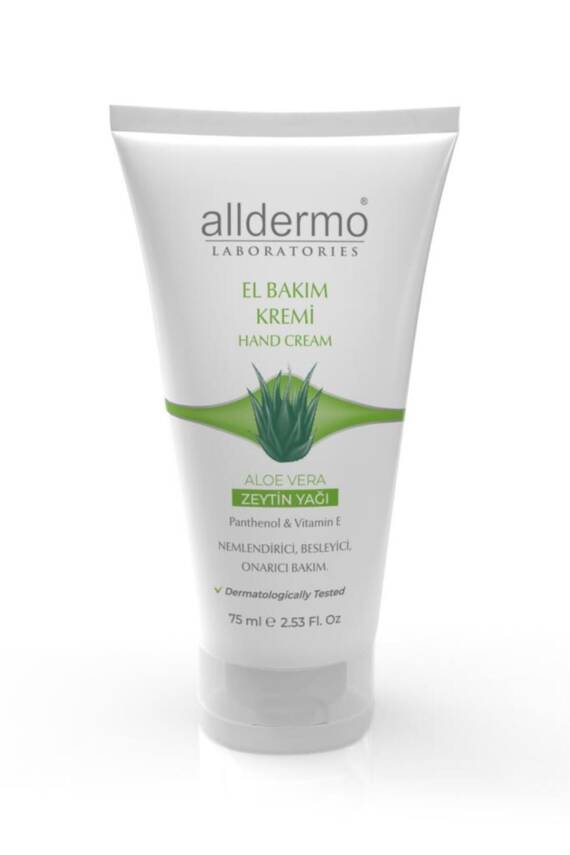 Alldermo El Bakım Kremi 75 ml Aloevera - Zeytin Yağlı - 1