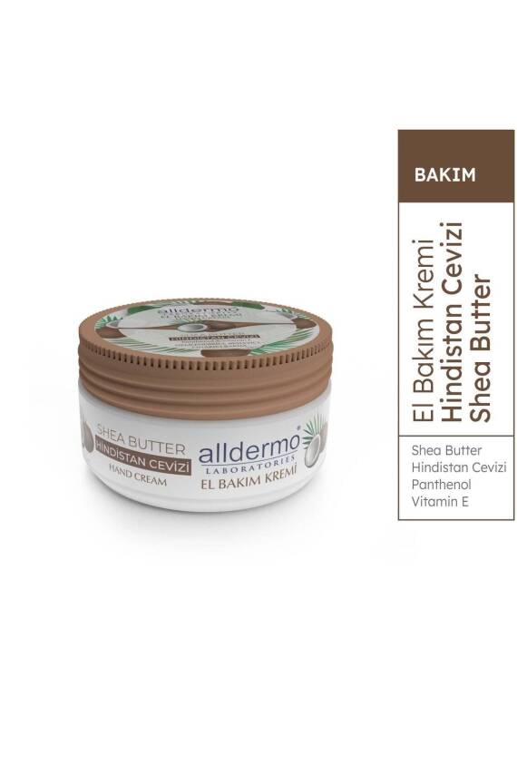 Alldermo El Bakım Kremı Shea Butter Hındıstan Cevızı 150 Ml - 1