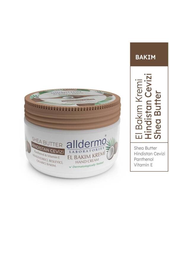 Alldermo El Bakım Kremı Shea Butter Hındıstan Cevızı 250 ml - 3