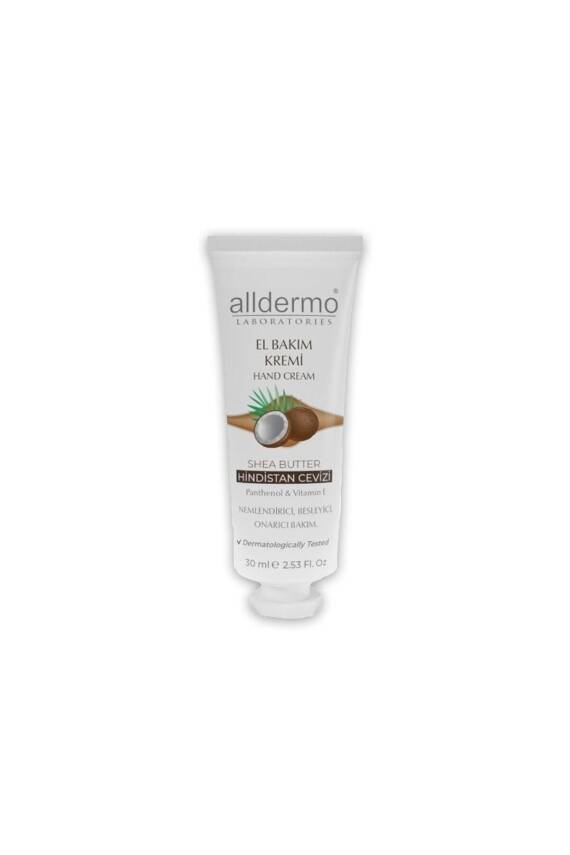 Alldermo El Bakım Kremı Shea Butter Hındıstan Cevızı 30 ml - 2