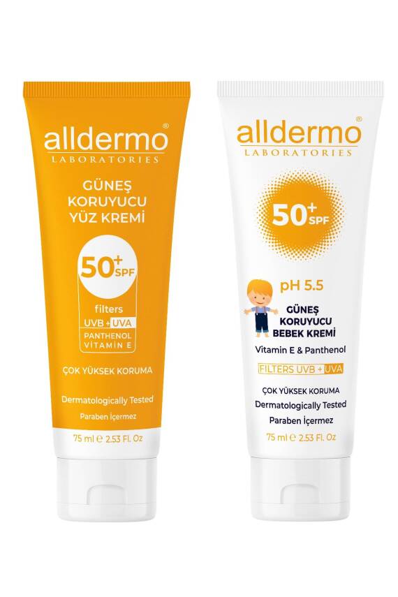 Alldermo Güneş Koruma 2'li Krem Seti - 1