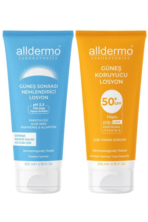 Alldermo Güneş Koruyucu Losyon + Aftersun Seti - 1