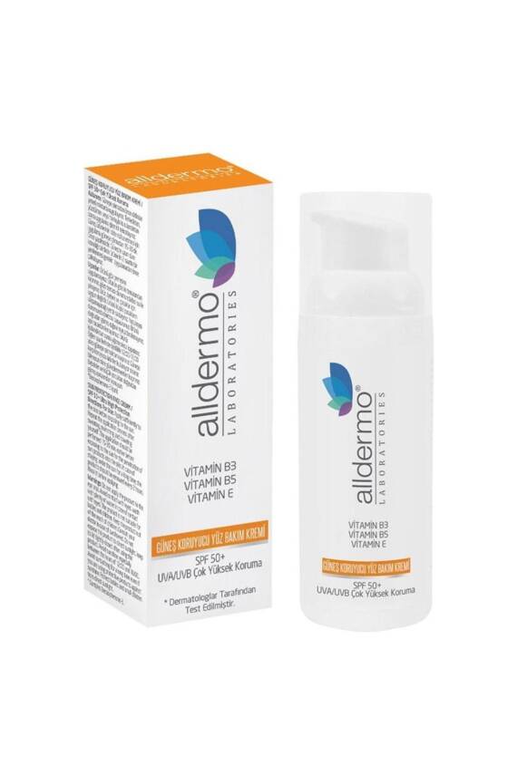 Alldermo Güneş Koruyucu Yüz Bakım Kremi Spf 50 50 ml - 1