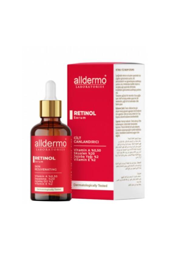 Alldermo Retinol Cilt Canlandırıcı Gece Serumu 30 ml - 1