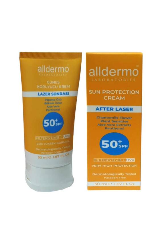 Alldermo Spf 50 Lazer Epilasyon Sonrası Krem 50 ml Tüp - 1