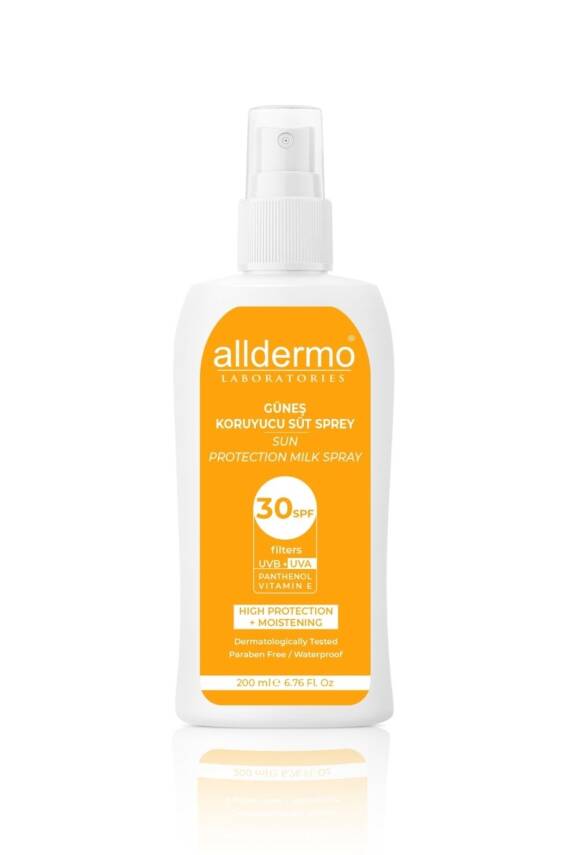 Alldermo Spf30+ Güneş Koruyucu Milk Sprey 200ml - 1