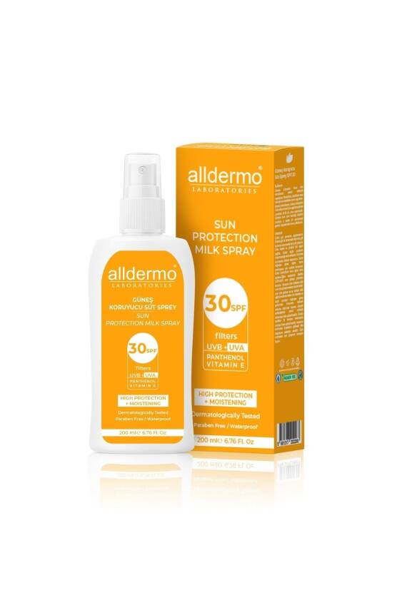 Alldermo Spf30+ Güneş Koruyucu Milk Sprey 200ml - 2