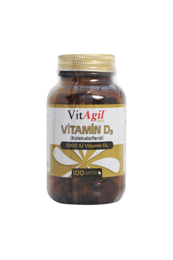 Allergo Vitagil Gold Vitamin D3 1000 IU 100 Kapsül - 1