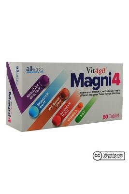 Allergo Vitagil Magni4 Magnezyum Vitamin D3 P5p 60 Tablet - 1