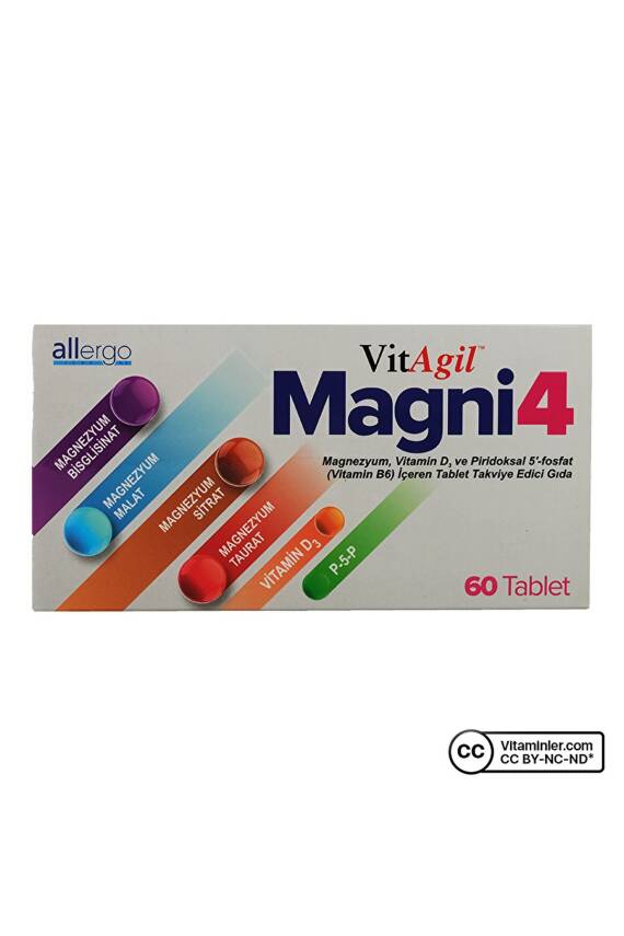 Allergo Vitagil Magni4 Magnezyum Vitamin D3 P5p 60 Tablet - 2