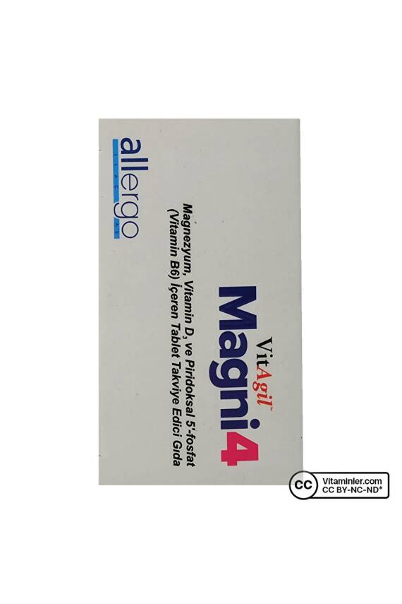 Allergo Vitagil Magni4 Magnezyum Vitamin D3 P5p 60 Tablet - 4