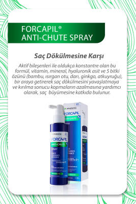 Arkopharma Forcapil Anti-hair Loss Spray – Saç Dökülmesine Karşı Bitkisel Saç Spreyi 125 Ml - 3