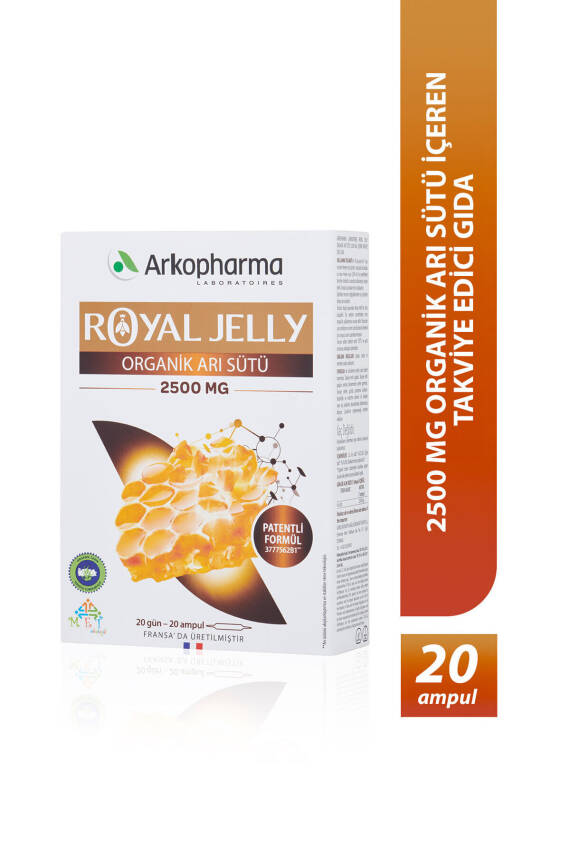 Arkopharma Royal Jelly Organik Arı Sütü 2500 Mg - 1
